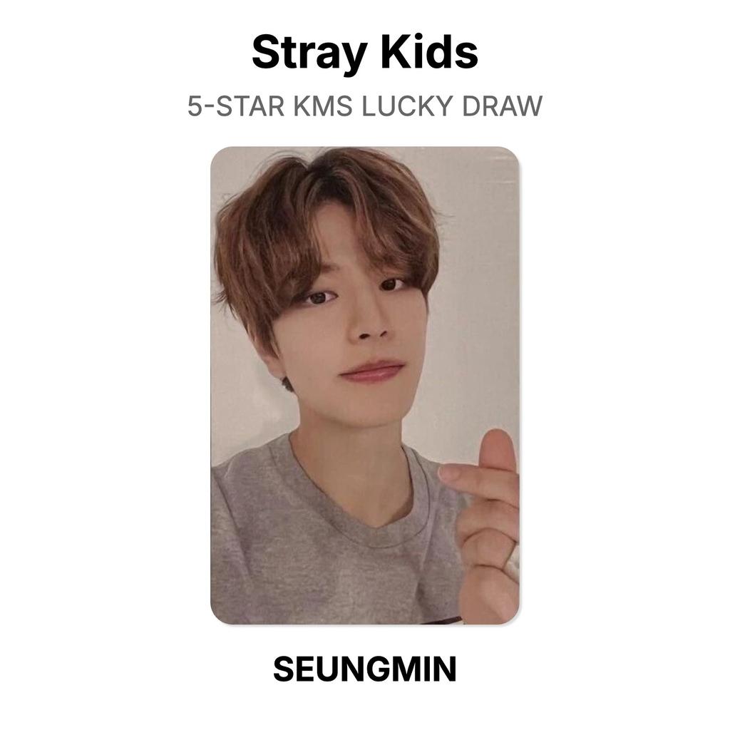 Stray Kids Официальная фотокарточка 5-ЗВЕЗДНОЙ ЛОТЕРЕИ KMS