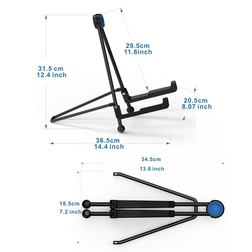 Koldot Folding Guitar Stand with Rubber Included A-Type Anti-Tip