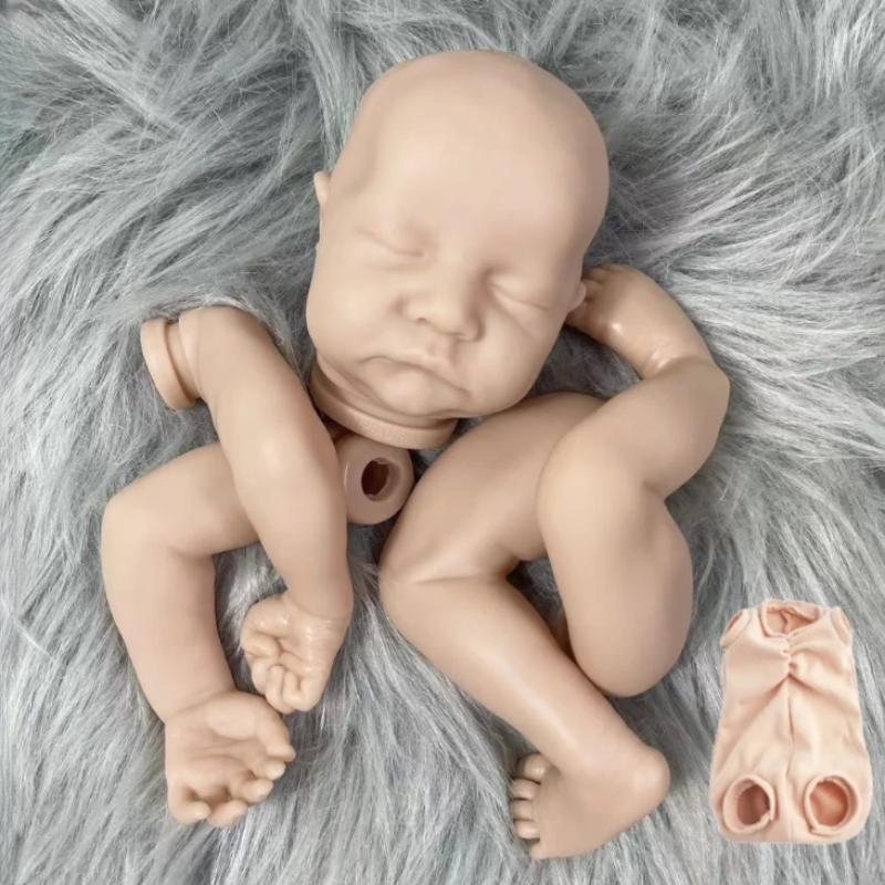 18-дюймовый комплект кукол Reborn Levi с закрытыми или открытыми глазами, мягкие виниловые формы для кукол, пустой неокрашенный комплект в разобранном виде, аксессуары для игрушек ручной работы «сделай сам»