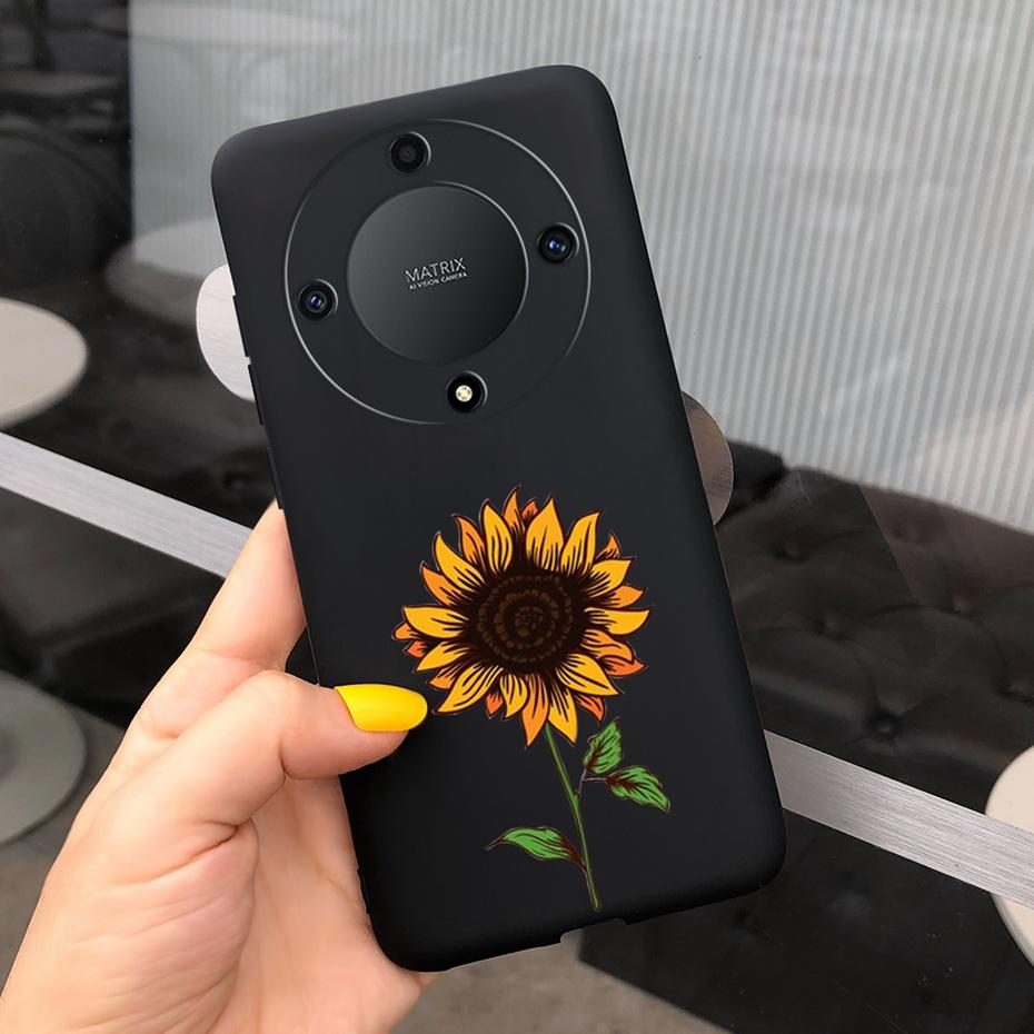 Чехол для телефона For Honor X9a с модным узором «Перо и облако» Для Honor X9a 5G X 9a ROM-NX1 Конфетный цвет Мягкий силикон ТПУ Задняя крышка