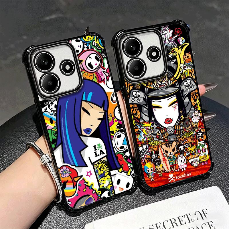 Япония T-Tokidokis Арт Мягкий Чехол Для Телефона Для Xiaomi Redmi Note 14 15 Pro Plus 13 12 11S 11T 5G 10 9S 9 Покрытие Противоударный Fundas