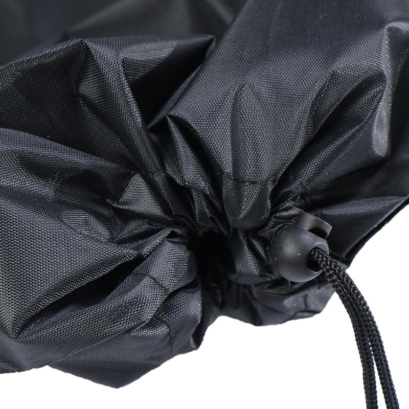 Long Strip Waterproof Drawstring Bag Black Oxford Fabric Storage Pouch for Yoga Mat Cool Mat Carpet Yoga Enthusiasts Fitness Use