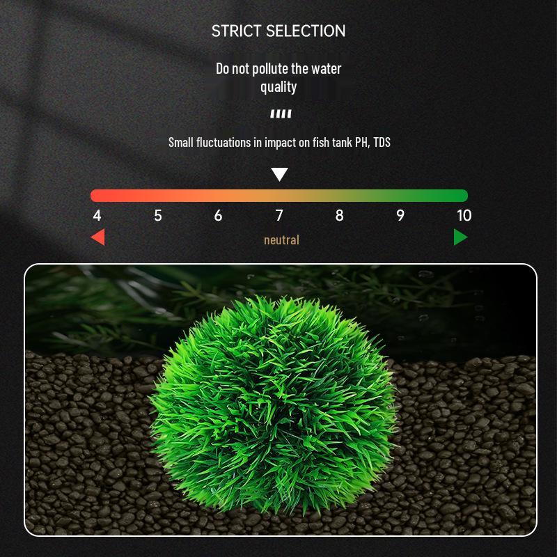 Aquarium Decoration Plastic Grass: Red & Green Small Grass Balls for Fish and Turtle Tanks