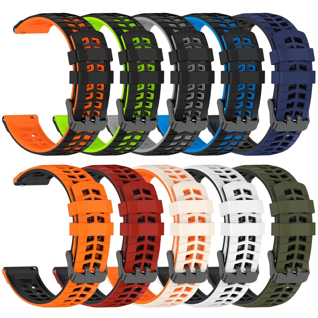 22mm Silicone Strap For Samsung Galaxy Watch3 45mm/Gear S3 Classic Sports Band For Huawei Watch GT 6 pro/GT 6 5 Bracelet Correa