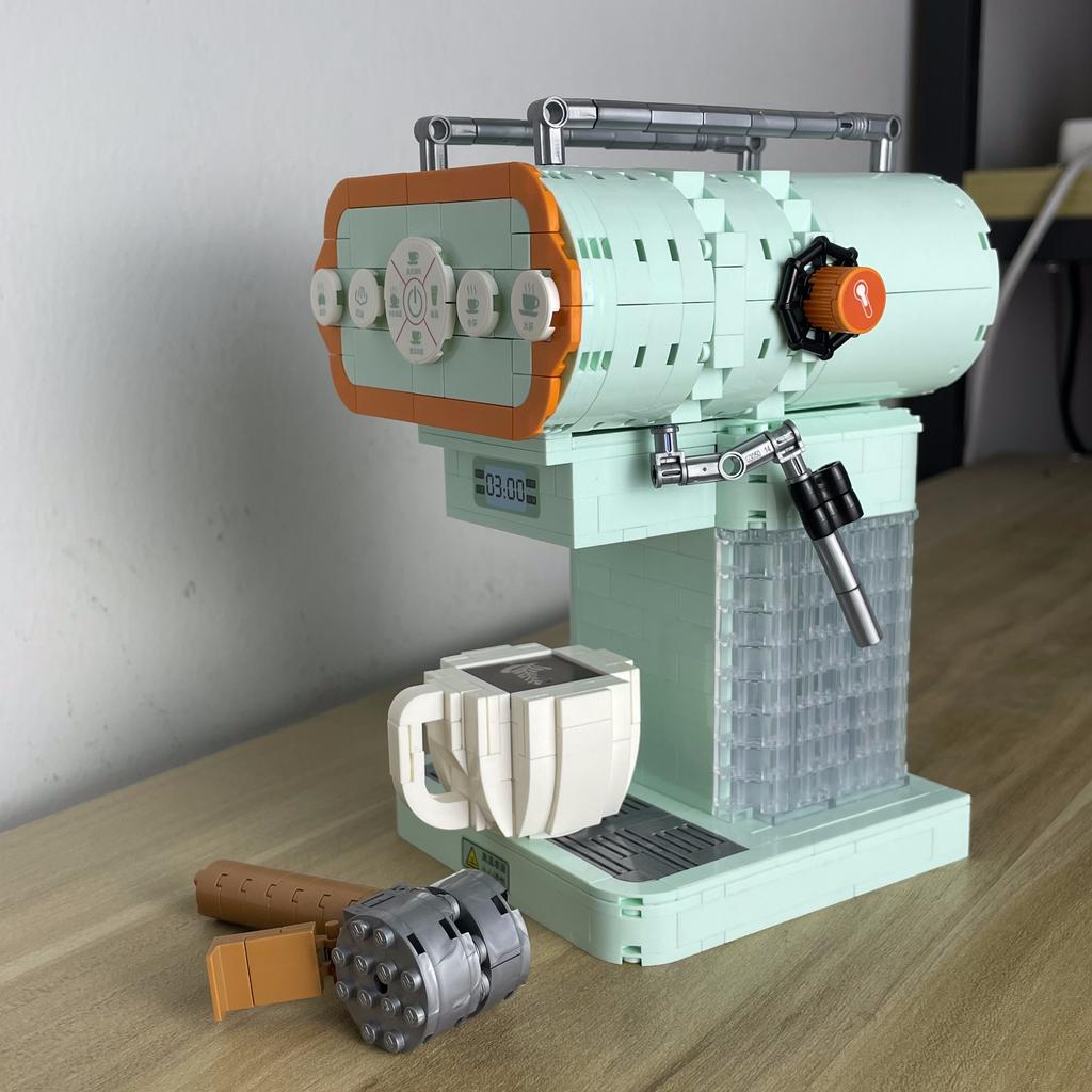 Ретро Набор конструктора «Хлебопечка и Кофеварка» - Креативная Игрушка, Модель-симулятор для взрослых, Кофейный подарок, Уникальный подарок для мужчин и женщин