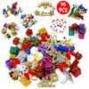 Christmas Decorations with Bells Candy Sticks Stars Gift Boxes and Santa Ornaments Christmas Tree Decoration Items (90 Pcs) Multicolor