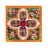 Classic cashew-patterned silk scarf for women, shawl, faux silk headscarf, 90cm square scarf