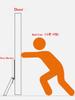 Safety Door Stopper Metal Gate Blocker Windproof Anti-collision Door Gap Blocker Sturdy Self Adhesive Door Anti-Slip Holder