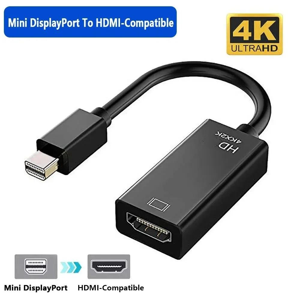 Mini DisplayPort To HDMI Adapter 4K 60Hz Thunderbolt To HDMI Converter Compatible with MacBook Surface Pro Laptop TV Monitor