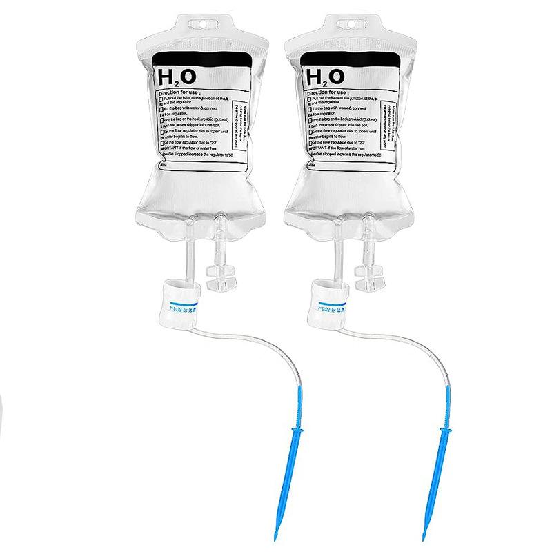 350ML Automatic Plant Watering Drip Bag Adjustable Water Outlet Speed Lazy Self Watering Devices for Potted Plants