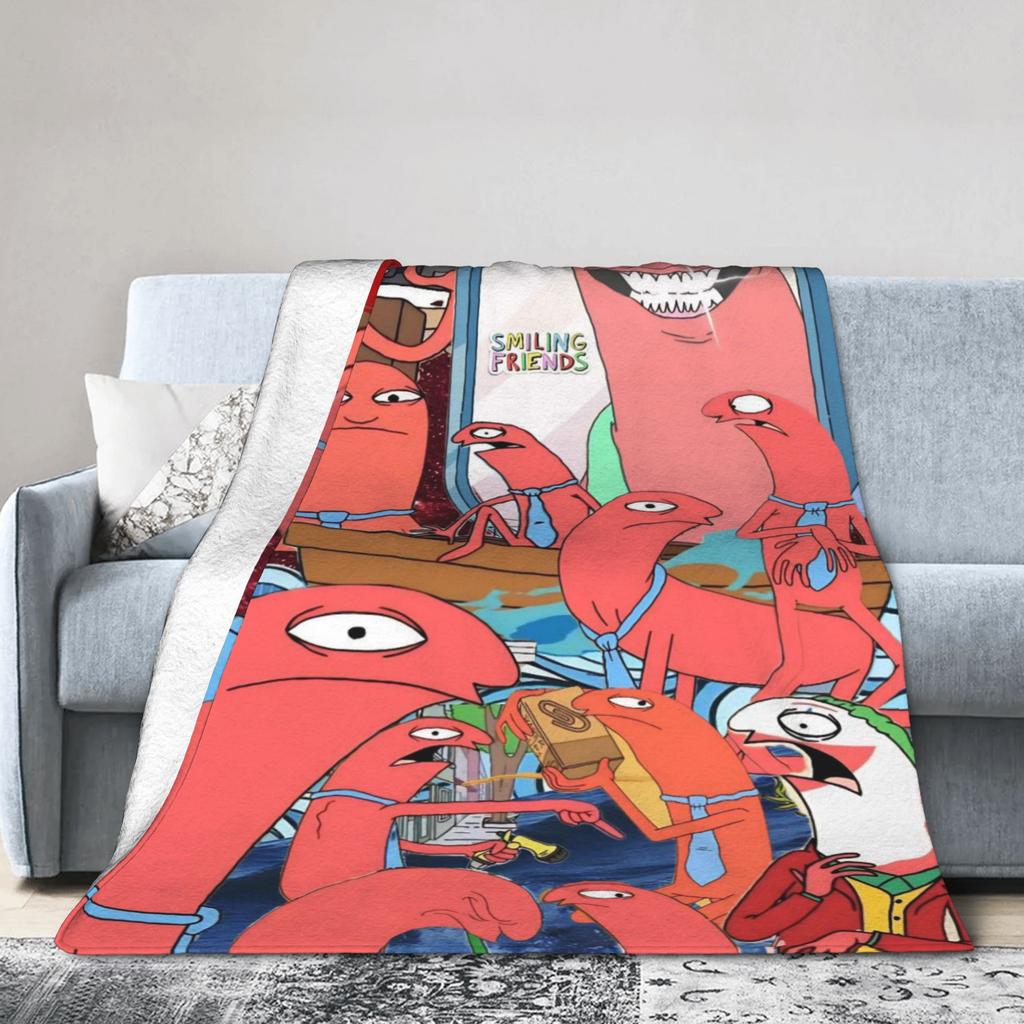 Smiling Friends Pim and Charlie Blanket Multi-size Super Soft Cozy Throw Blankets for Couch Sofa and Bed