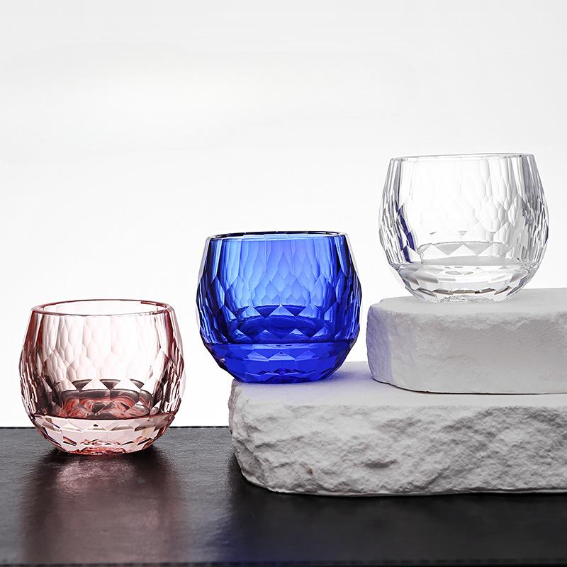 European Style Glass SGlass Star Diamond White Wine Glass Home Use Cup Glass Cup SGlass Bar Barware Supplies