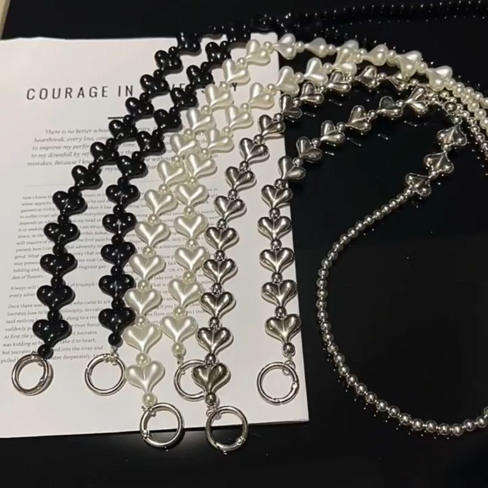 Crossbody Mobile Phone Chain Long Cellphone Lanyard Beads Phone Strap  Phone Accessories