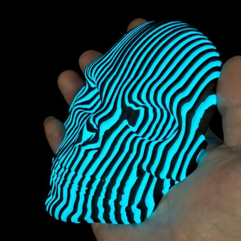 Светящееся украшение для розыгрыша Креативные квантовые игрушки-черепа Модные игрушки-черепа Украшение на Хэллоуин