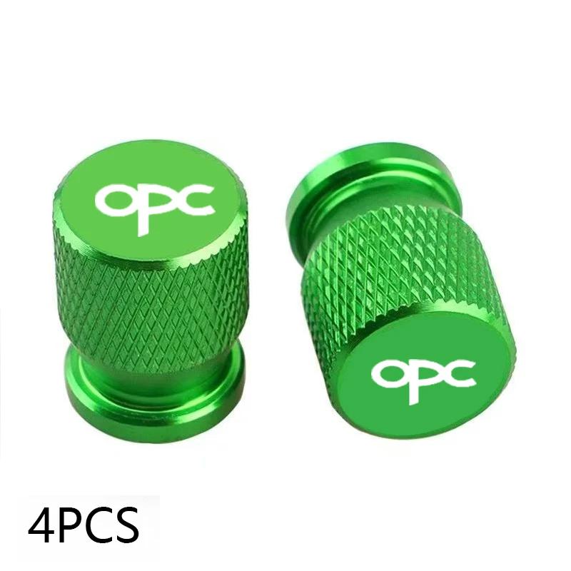 For Opel Opc Accessories 4pcs Car Wheel Tire Valve Caps Tyre Stem Covers Airdust Waterproof