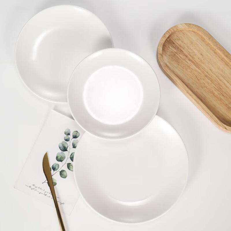 Tian Yajing A5 Melamine Round Shallow Dinner Plates