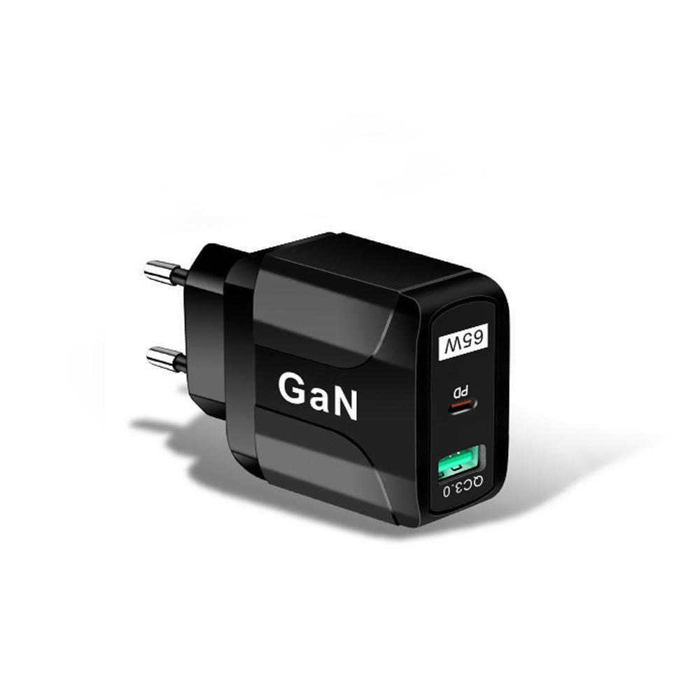 PD33W QC3.0 Многопортовое 65 Вт GaN Быстрое зарядное устройство, 9В/12В, Европейский стандарт