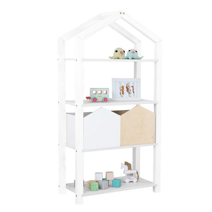 Etagère cabane TALLY bois blanc