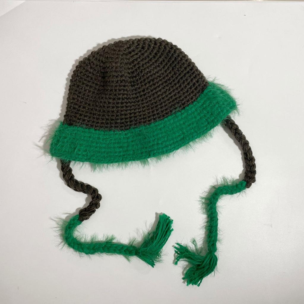 Корейская шерстяная шапка ручной работы для осени и зимы, чтобы показать лицо, маленькая рыбацкая шапка с защитой ушей и теплой вязаной шапкой