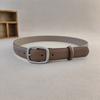 Genuine Leather Belt For Women With Metal Buckle Perfect For Daily Dress Up