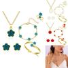 Floral Petals Jewelry Set For Women With Alloy And Plate Material Perfect For Gift Occasions