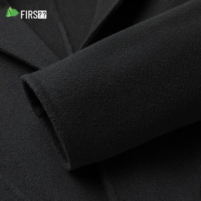 Мужское двустороннее пальто средней длины из смесовой шерсти Shanshan