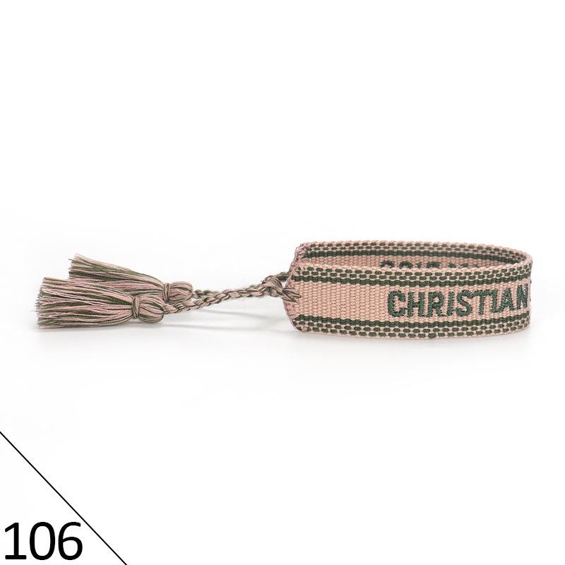 Браслет дружбы ручной работы с вышивкой и кисточками для женщин