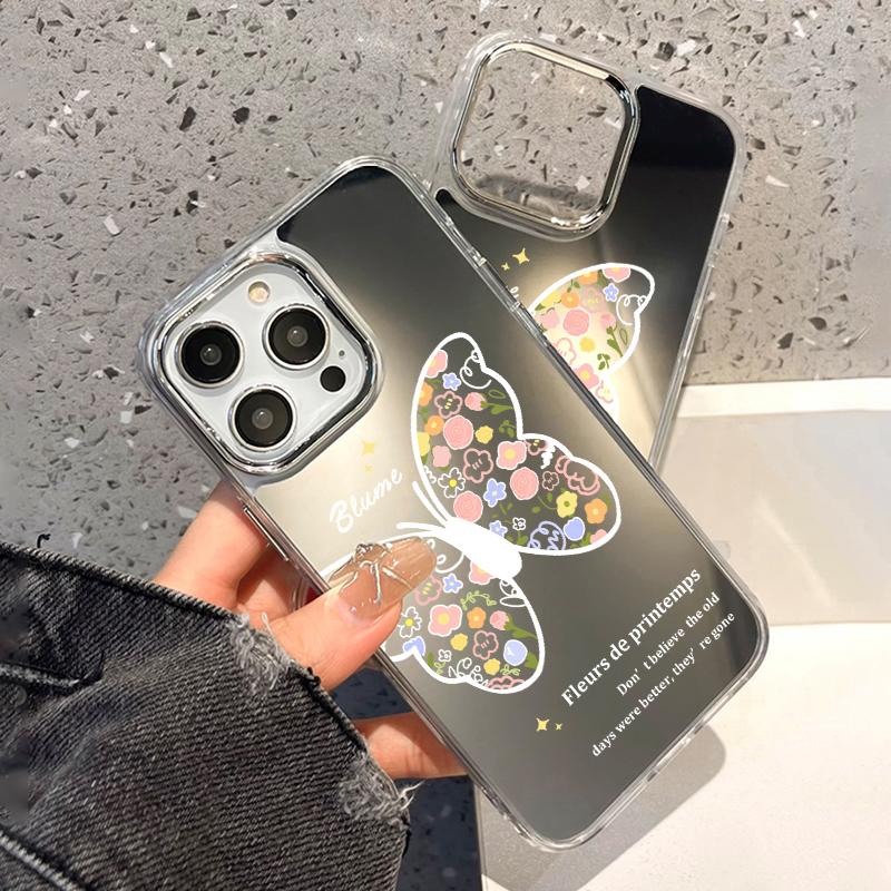 Чехлы для мобильных телефонов iPhone 11 13 XR 15 Pro Max 12 14 Pro Max Чехол iPhone 16 XS Max Зеркальный защитный чехол Зеркальный Изысканный мультяшный водонепроницаемый