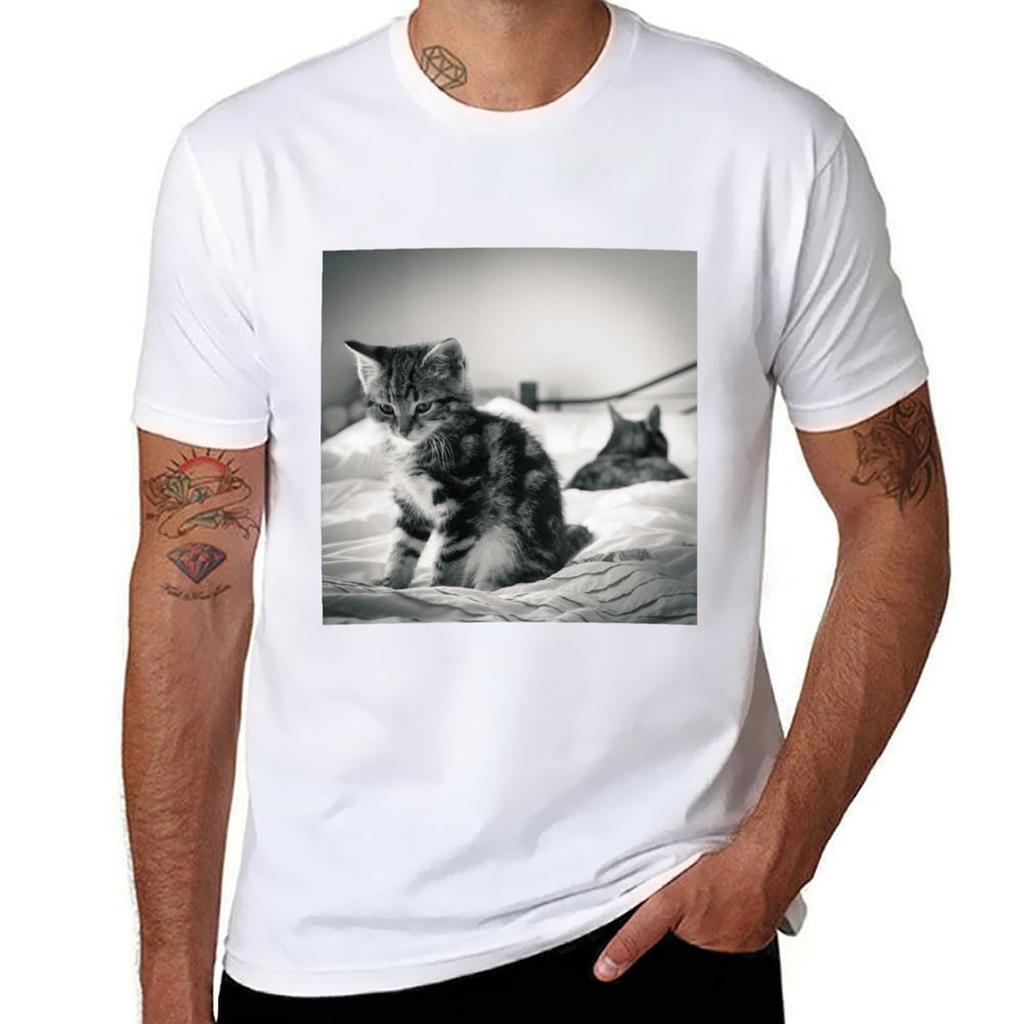 Cats TShirt Independence Day Short Sleeve TShirt