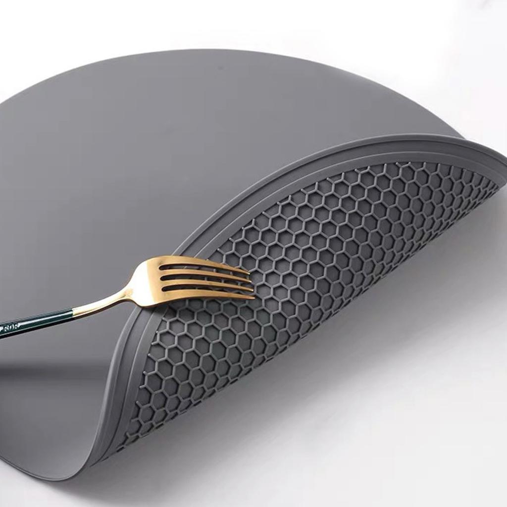 Силиконовые односторонние и двухсторонние подставки под приборы с сотовым узором, бытовые коврики для кухонного стола, силиконовые изоляционные коврики