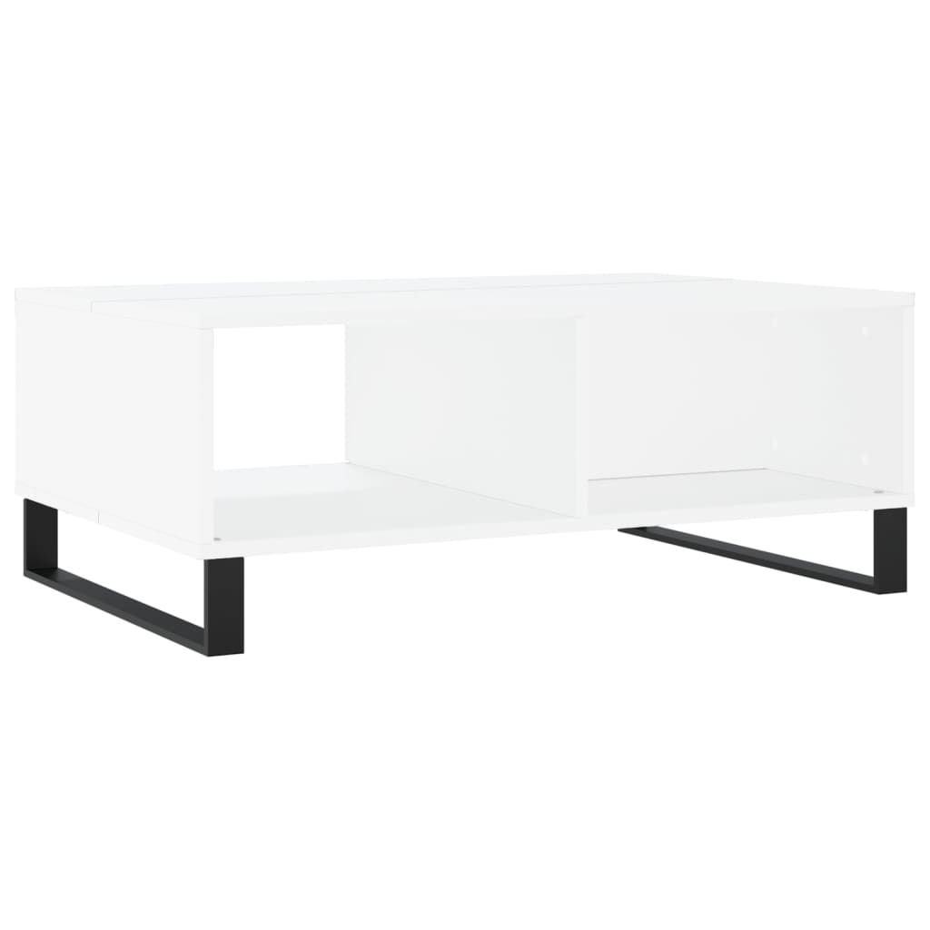 Coffee Table White 90x60x35 cm Wood Based Panel