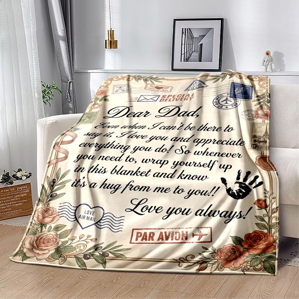 Papa's Legend And Love Flannel Blanket-Soft and Suitable for Sofas,Beds,Offices,Travel,All Seasons,Great Gift for Holidays and Birthdays.