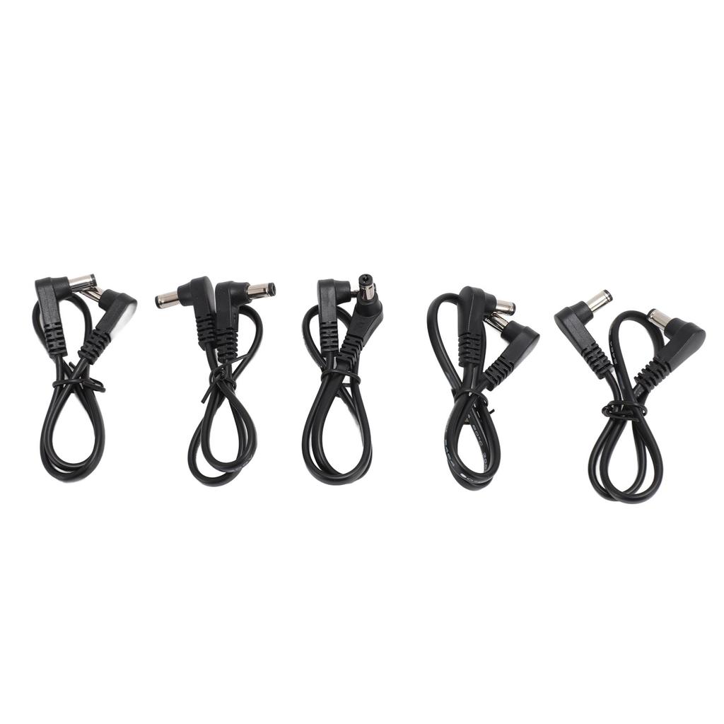 5шт прямоугольный кабель питания постоянного тока 5,5 мм x 2,1 мм 90 градусов DC мужской-мужской кабель питания для системы видеонаблюдения