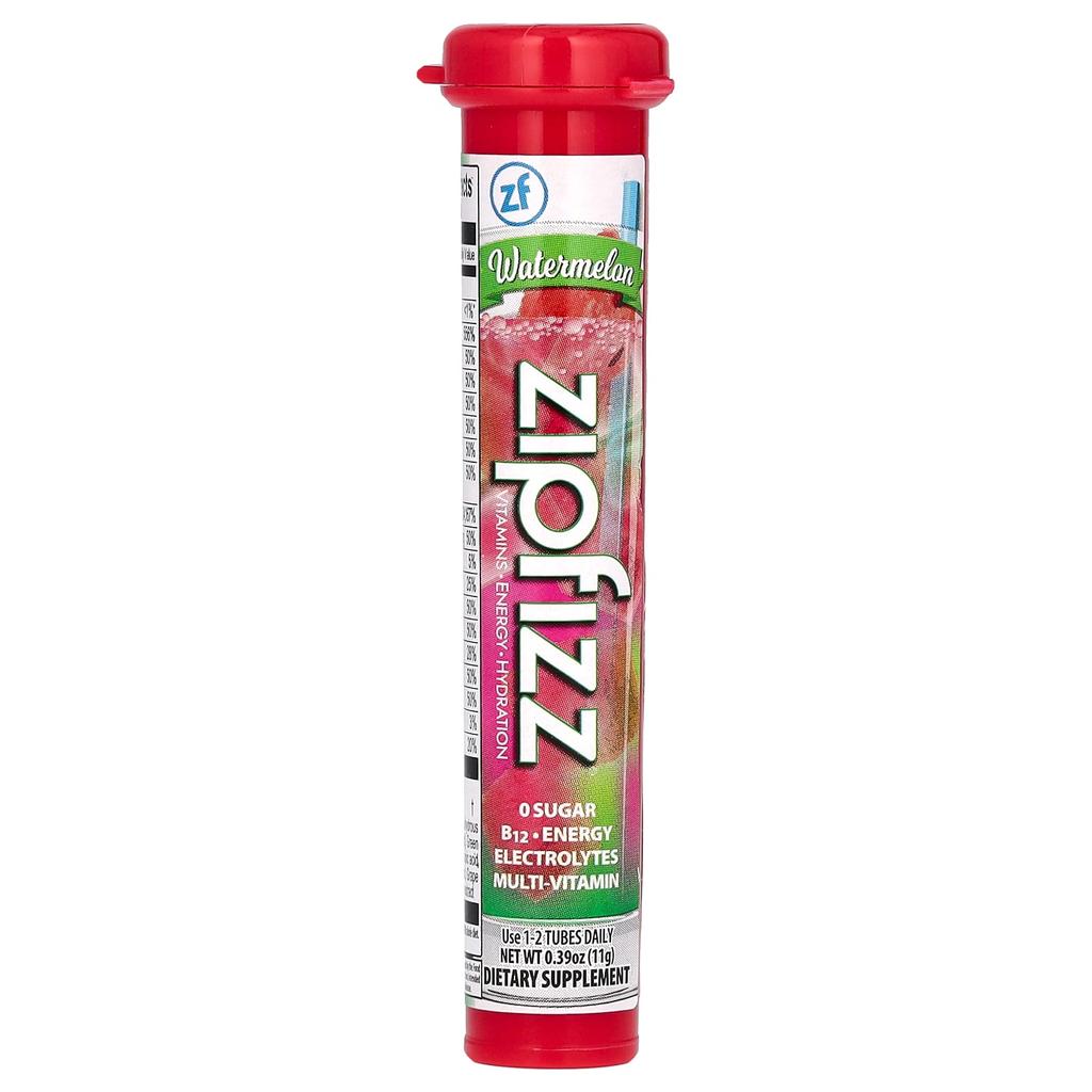 Zipfizz Watermelon, 20 Tubes, 11 G (0.39 Oz) Each