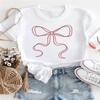 Повседневная футболка с коротким рукавом в стиле 90-х, с принтом и бантом, летняя милая базовая футболка с принтом, новая женская простая футболка