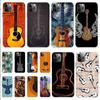 Guitar Music Soft Mobile Phone Covers For IPhone X XS MAX SE 2020 XR 11 11Pro 12 Mini Shell 8 7 6 6S Plus Transparent TPU Case