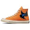 Come Tees X Chuck 70 High Star Light Path Unisex Sneakers Orange Sun-Orange Egret A01762C