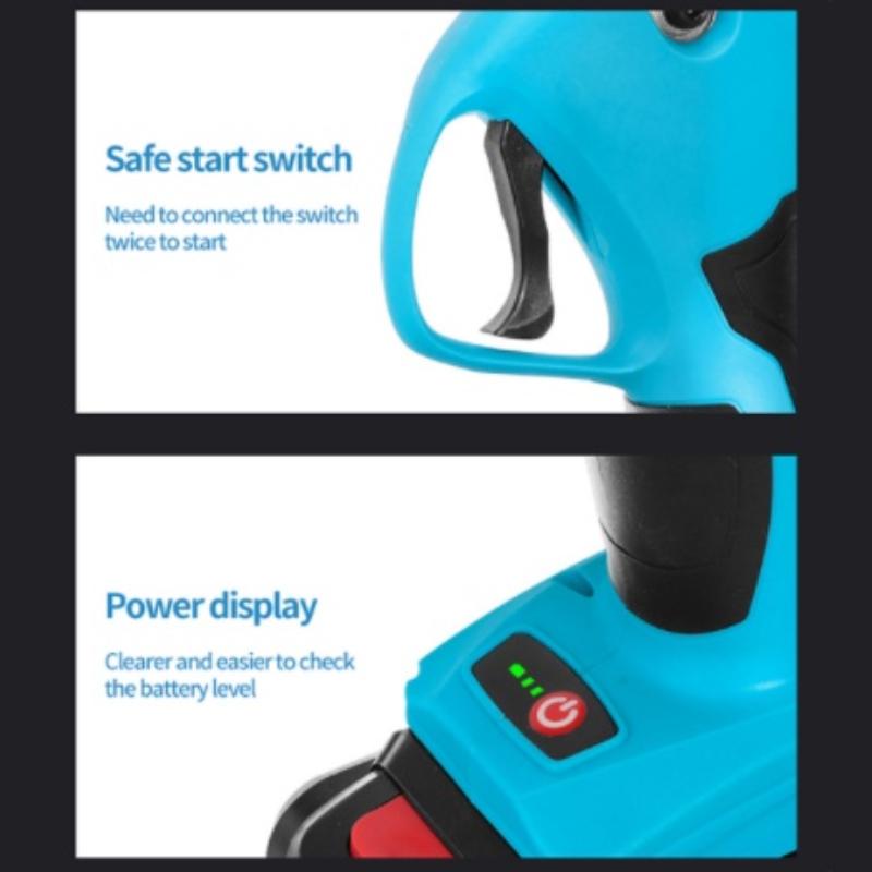 Профессиональный аккумуляторный секатор 21 В, 40 мм, электрический секатор, аккумуляторные секаторы, садовые ножницы, секаторы для деревьев, резак, ножницы