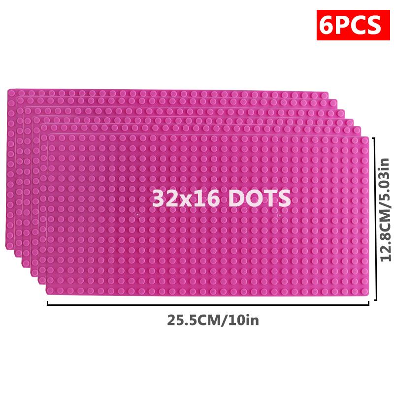 6 шт./компл. базовая пластина 32*32 32*16 шпильки классические фигурки строительные блоки пластины кирпичи опорная плита блоки детские игрушки для детей подарки