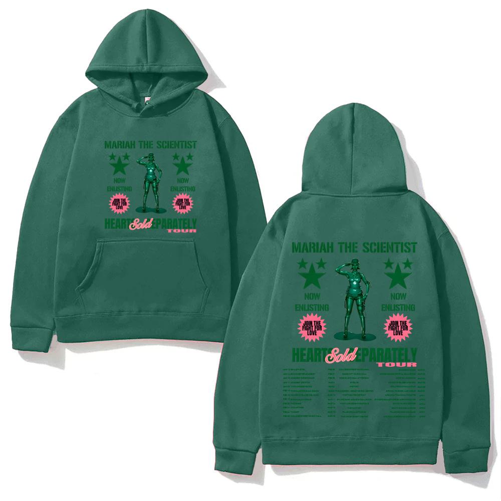 Худи Mariah the Scientist Hearts Sold Separately Tour с карманом Толстовка с длинным рукавом Пуловер простого кроя
