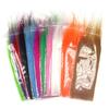 Wifreo 12packs Mix Color Long Fiber Fly Tying Craft Fur Streamer Bait Fish Fly Tying Material Furable Soft Synthetic Fiber