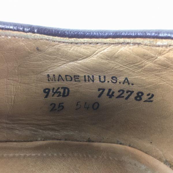 Винтажные туфли Johnston & Murphy Long Wingtip для бизнеса, сделано в США, коричневые, размер 9.5D 27.0-27.5, мужские(ИСПОЛЬЗОВАЛ)