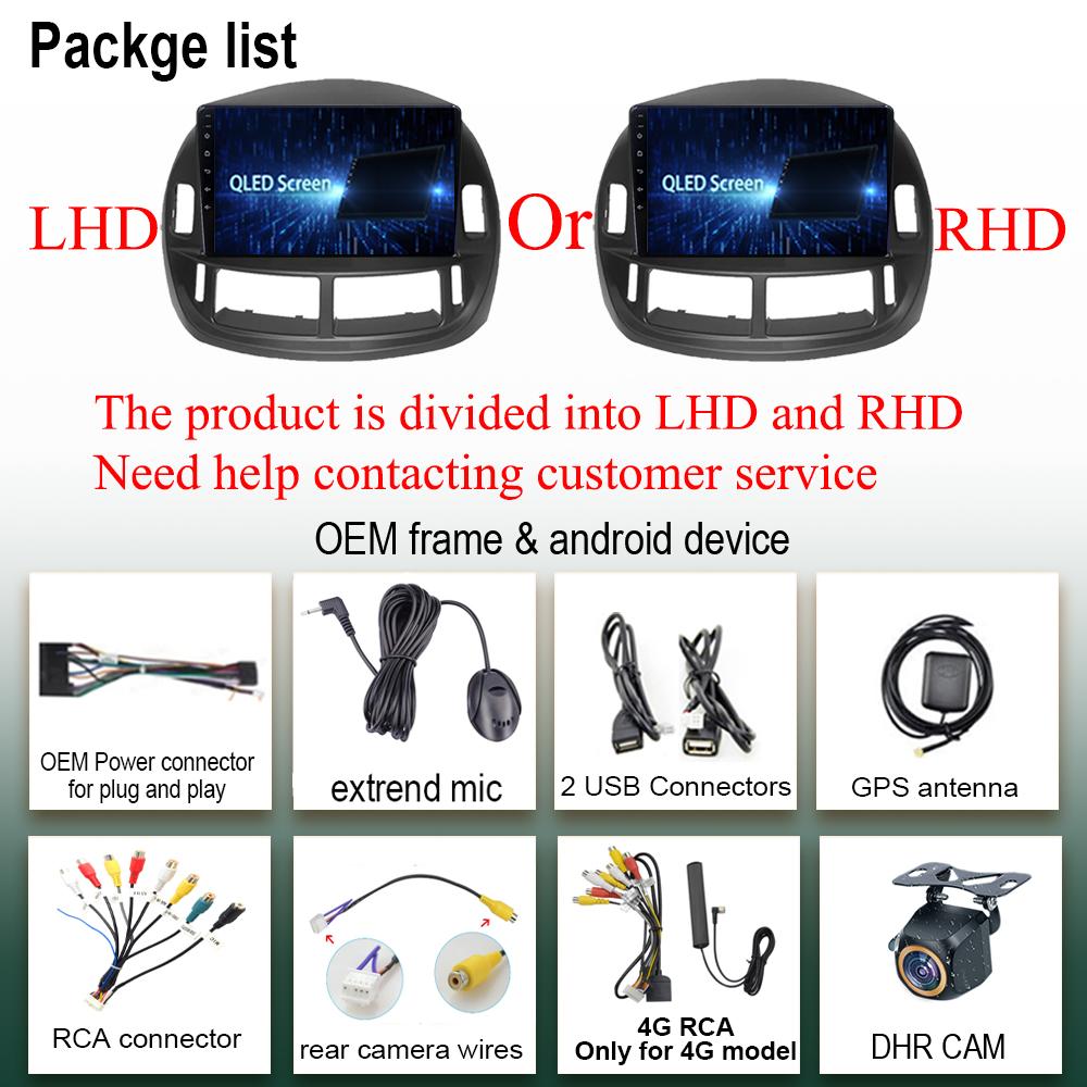 Сенсорный экран QLED автомобильный радиоприемник Android для Toyota Previa 2003 - 2008 LHD RHD авто стерео видеоплеер GPS Bluetooth WIFI DVD DSP BT