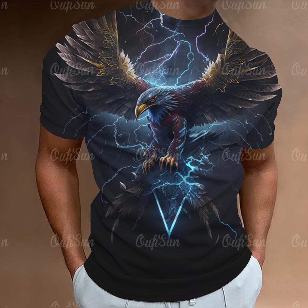 American Eagle Tees Graphics 3D Printing Mens T-shirt Fashion Casual Tops Unisex Oversized O-Neck Short Sleeve T Shirts
