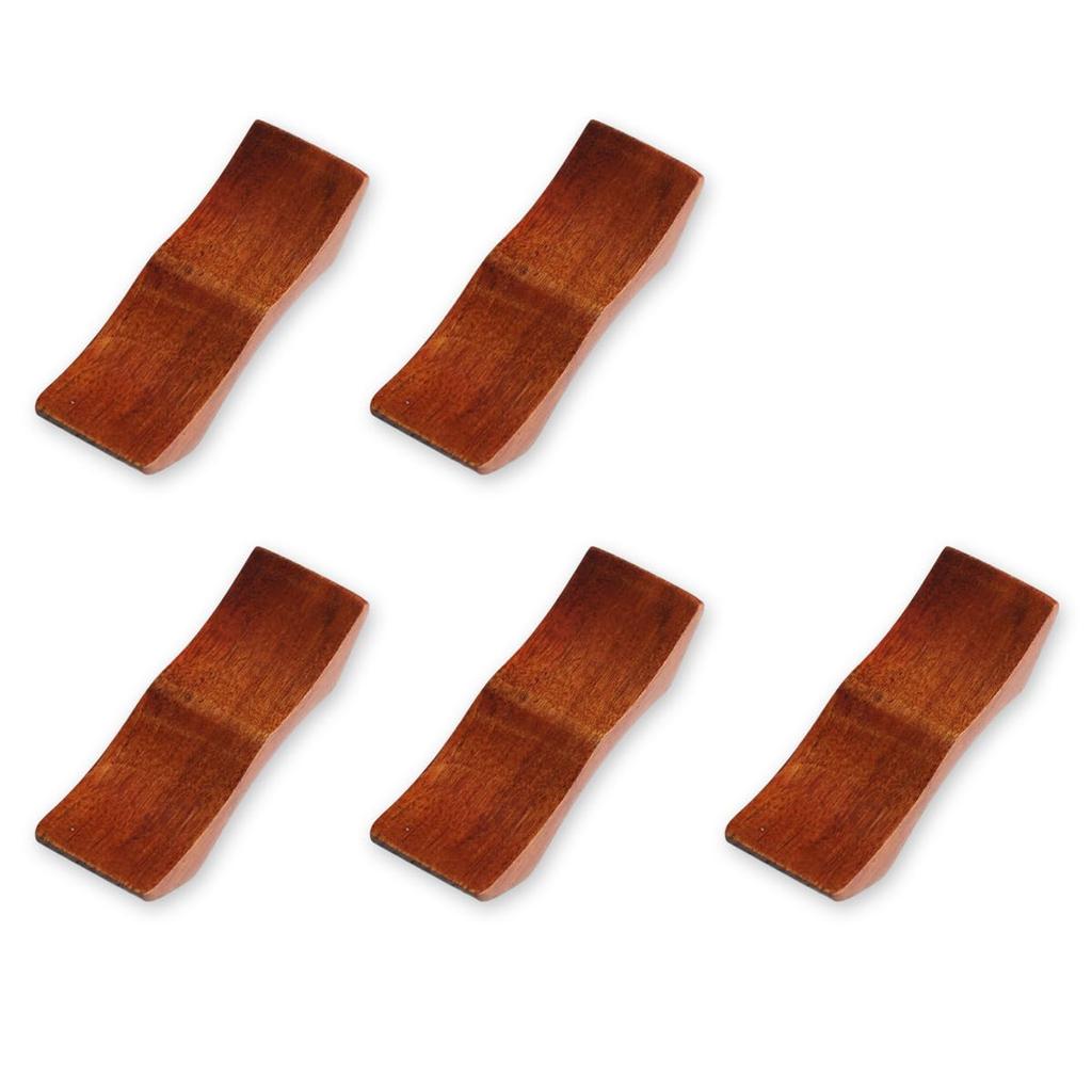 Wooden Chopstick and Spoon Rest Pillow Set of Current Model J-kitchens 5, 4.7x1.4cm,