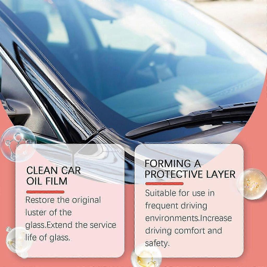 New model Homonth Glass Oil Film Cleaner Car Windshield Brightening Cleaning Coating Plating Agent Oil Film Decontamination