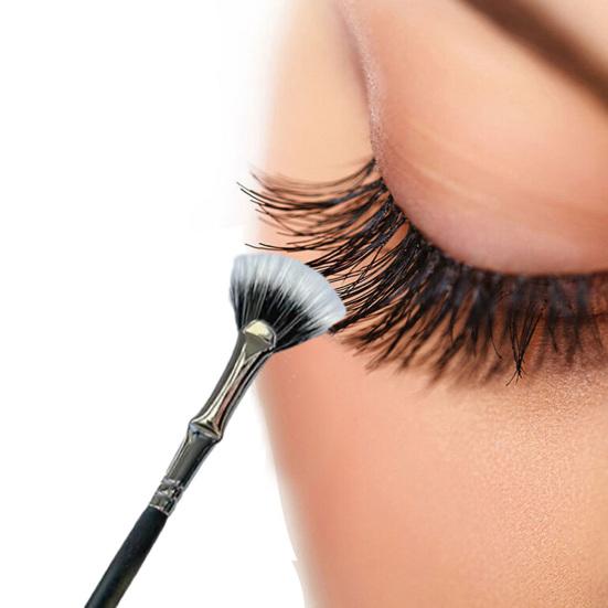 2 шт. веерообразная щеточка для туши, щеточка для ресниц, для естественного эффекта лифтинга и улучшения нижних ресниц, синтетическая щеточка для ресниц без размазывания и комочков