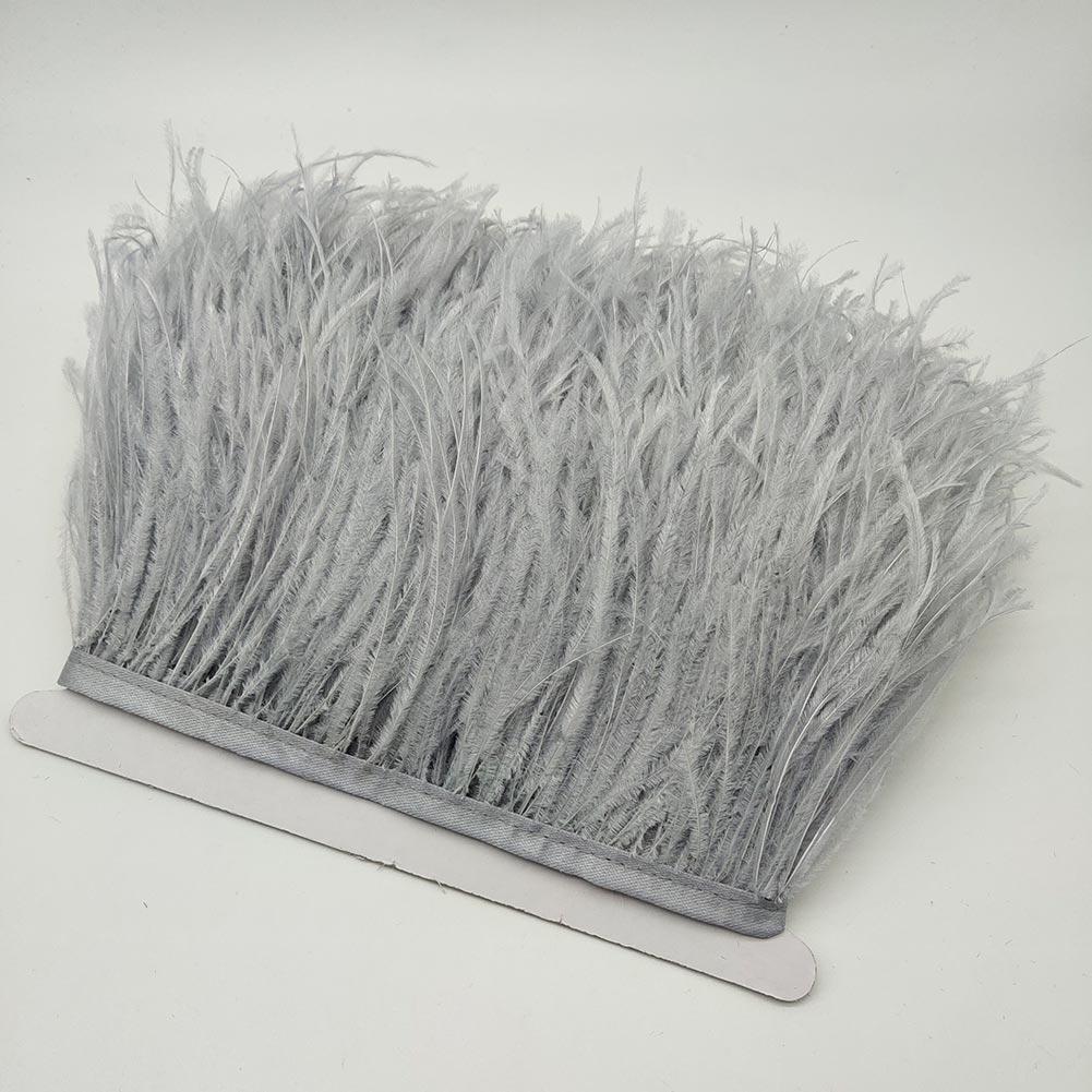 FeatherBeatiful 10Yard High Quality Ostrich Feather Trim Fringe Feather Ribbon 10-15CM/4-6Inch Width Sewing Crafts Costumes Decoration