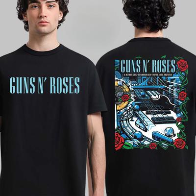 Новая хлопковая футболка Guns N Roses для группы, унисекс, летняя, с коротким рукавом, модный бренд, футболка, роскошная, повседневная, винтажная