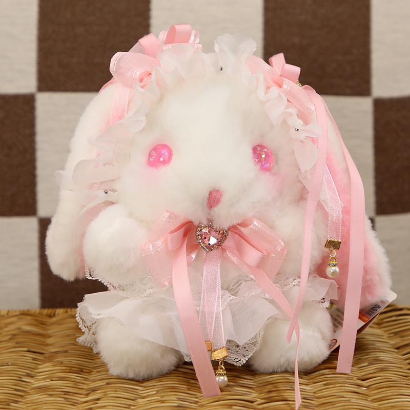 Cute Purple Fairy Rabbit Plush Toy Sleeping Companion Lolita Doll Bed Doll Festival Gift